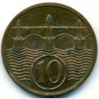 Чехословакия, 10 геллеров 1933 год