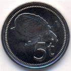 Папуа - Новая Гвинея, 5 тойя 2005 год (UNC)