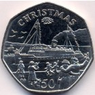 Остров Мэн, 50 пенсов 1990 год (UNC)