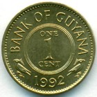 Гайана, 1 цент 1992 год (UNC)