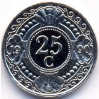 Нидерландские Антилы, 25 центов 1990 год (UNC)
