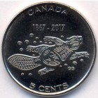 Канада, 5 центов 2017 год (UNC)