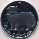 Остров Мэн, 1 крона 1989 год (UNC)