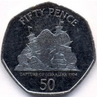 Гибралтар, 50 пенсов 2010 год (UNC)