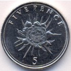 Гибралтар, 5 пенсов 2016 год (UNC)