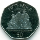 Гибралтар, 50 пенсов 2010 год (UNC)