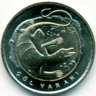 Турция, 1 лира 2015 год (UNC)