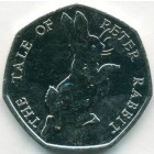 Великобритания, 50 пенсов 2017 год