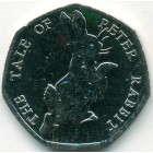 Великобритания, 50 пенсов 2017 год