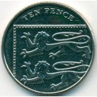 Великобритания, 10 пенсов 2014 год (AU)