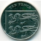 Великобритания, 10 пенсов 2012 год (AU)