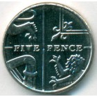 Великобритания, 5 пенсов 2014 год (AU)
