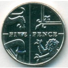 Великобритания, 5 пенсов 2013 год