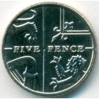 Великобритания, 5 пенсов 2013 год