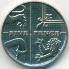Великобритания, 5 пенсов 2010 год