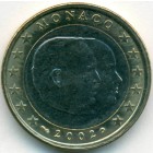 Монако, 1 евро 2002 год (AU)