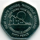 Гибралтар, 50 пенсов 2018 год (UNC)