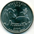 США, 25 центов 2004 год D (UNC)