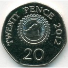 Гернси, 20 пенсов 2012 год (UNC)