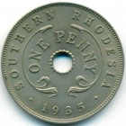 Южная Родезия, 1 пенни 1935 год (UNC)