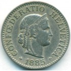 Швейцария, 10 раппенов 1885 год