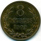 Гернси, 8 дублей 1902 год (AU)