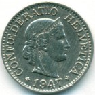 Швейцария, 10 раппенов 1947 год