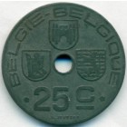 Бельгия, 25 сантимов 1943 год