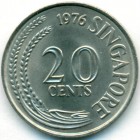Сингапур, 20 центов 1976 год (UNC)
