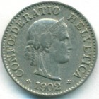 Швейцария, 5 раппенов 1902 год