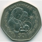 Гибралтар, 50 пенсов 1990 год (AU)