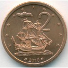 Острова Кука, 2 цента 2010 год (UNC)