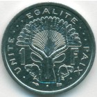 Джибути, 1 франк 1999 год (UNC)