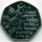 Остров Мэн, 50 пенсов 2019 год (UNC)