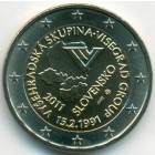 Словакия, 2 евро 2011 год (UNC)