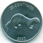 Конго (ДРК), 25 сантимов 2002 год (UNC)