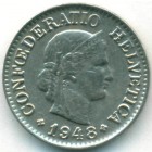 Швейцария, 10 раппенов 1948 год