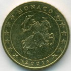 Монако, 50 евроцентов 2001 год (AU)