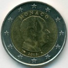 Монако, 2 евро 2015 год (AU)