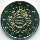 Словакия, 2 евро 2012 год (UNC)