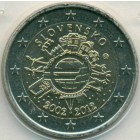 Словакия, 2 евро 2012 год (UNC)