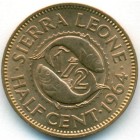 Сьерра-Леоне, 1/2 цента 1964 год (UNC)