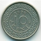 Суринам, 10 центов 1979 год (AU)