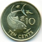 Cейшельские острова, 10 центов 2007 год (UNC)