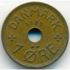Дания, 1 эре 1939 год