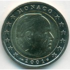 Монако, 2 евро 2001 год (AU)