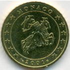 Монако, 50 евроцентов 2001 год (AU)