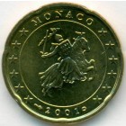 Монако, 20 евроцентов 2001 год (AU)