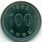 Южная Корея, 100 вон 1983 год (UNC)