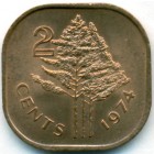 Свазиленд, 2 цента 1974 год (UNC)